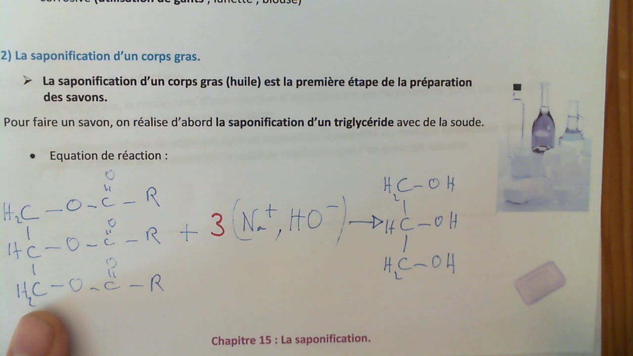 Chapitre 14 Saponification Partie 1