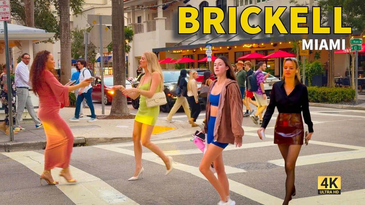 Brickell at Sunset | Golden Hour City Walk Through Miami's Vibrant Streets