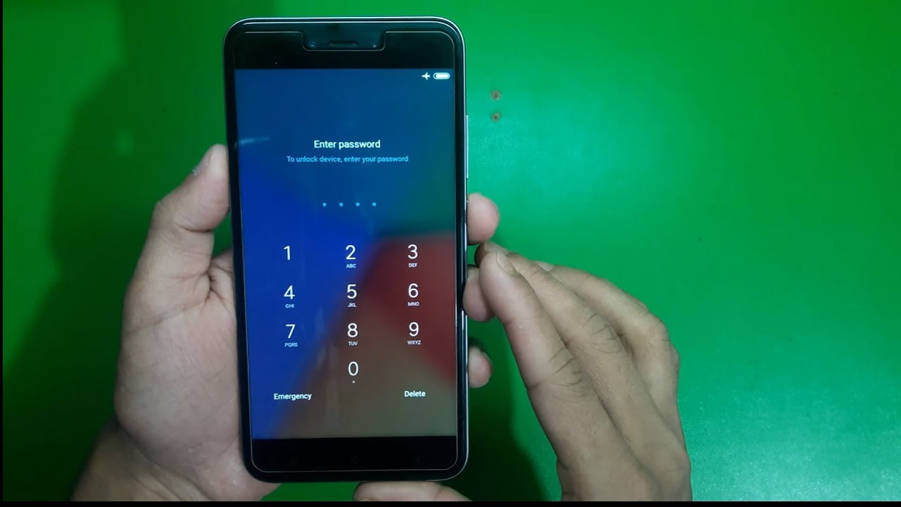 Mi Note 5A Prime Screen lock Unlock