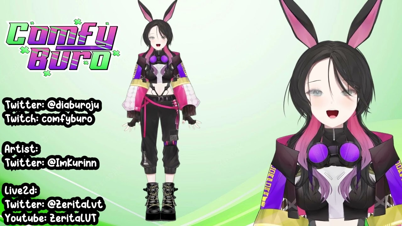 SHOWCASE: COMFY BURO V2 [Live2d Vtuber] | ZeritalVT