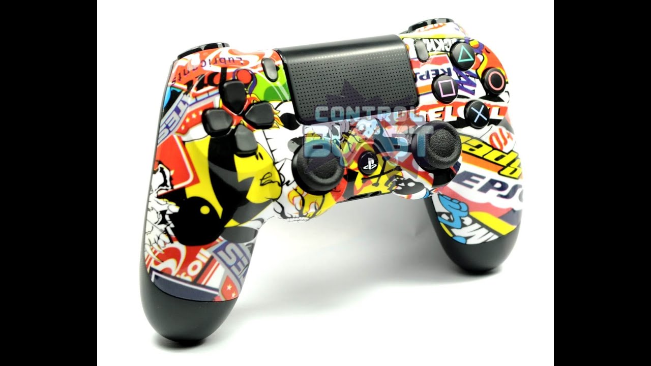 Sticker Bomb Ps4 Controller PS4 Sticker Bomb Mania Custom Controller - YouTube