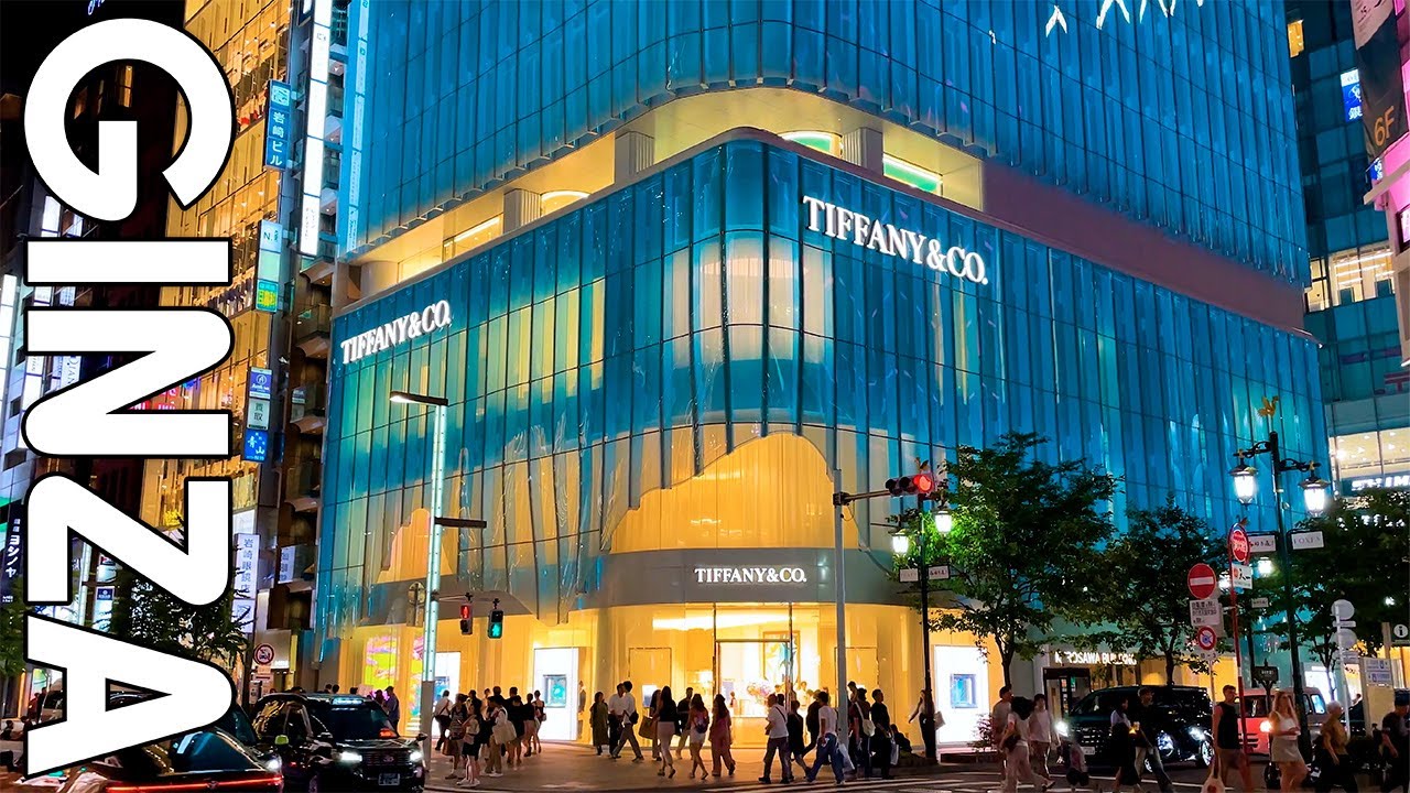 【銀座】輝く夏の夜の銀座を歩きましょう｜Relaxing,Travel,Tokyo,Japan