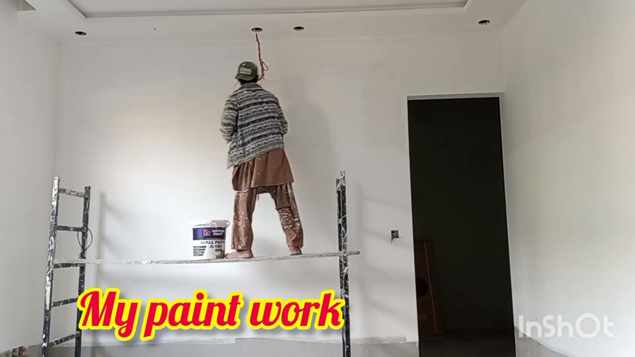 My paint work in city Islamabad dha 2 my I m painter boy