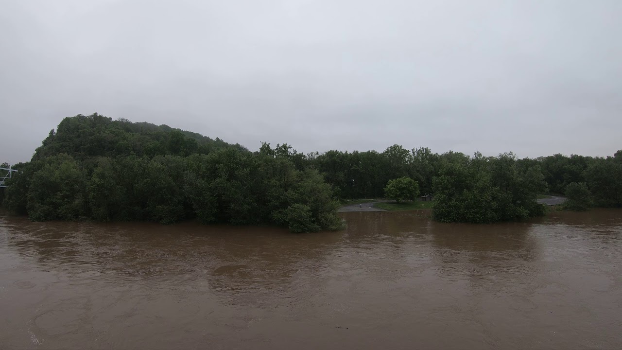 Flooded Potomac River at Point of Rocks MD YouTube