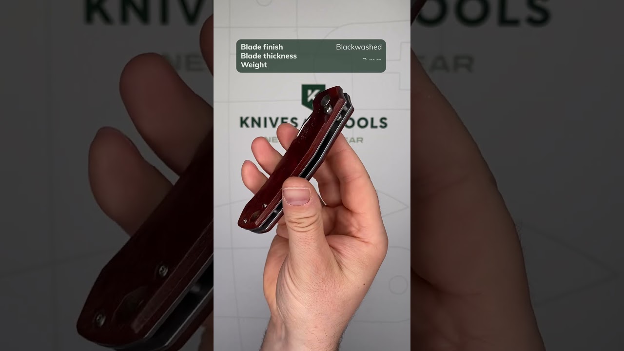 Black Fox Atros BF-770, Blackwashed VG10, Red Sandalwood, pocket