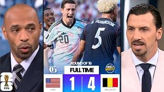 “USA’S WORLD CUP DREAM IS OVER!” - Zlatan & Thierry Henry React to  USA Crushing 1-4 Belgium Defeat