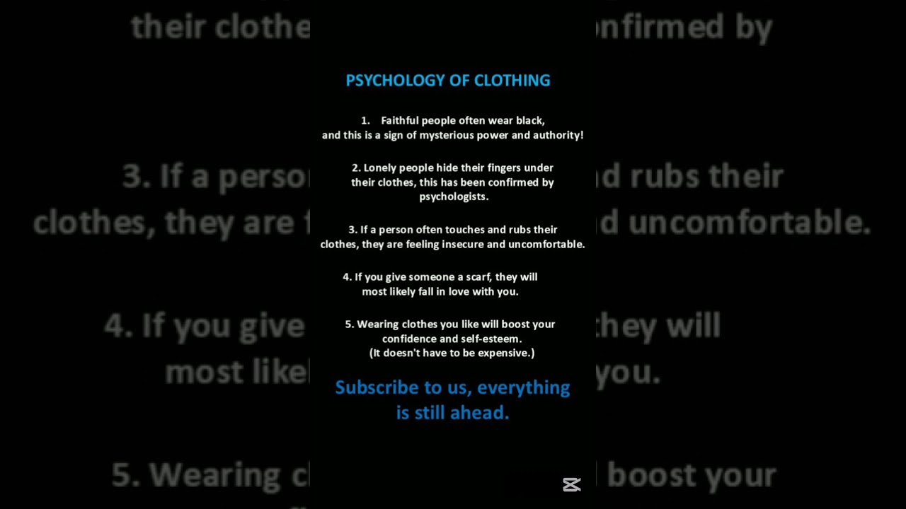 5 facts about the psychology of clothing you didn't know