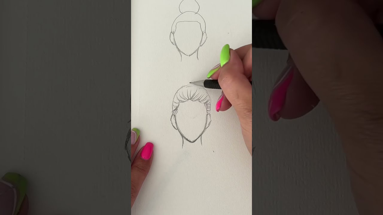 Dessine Un Chignon Facilement Mangaart Dessiner Tutodessin Dessinfacile