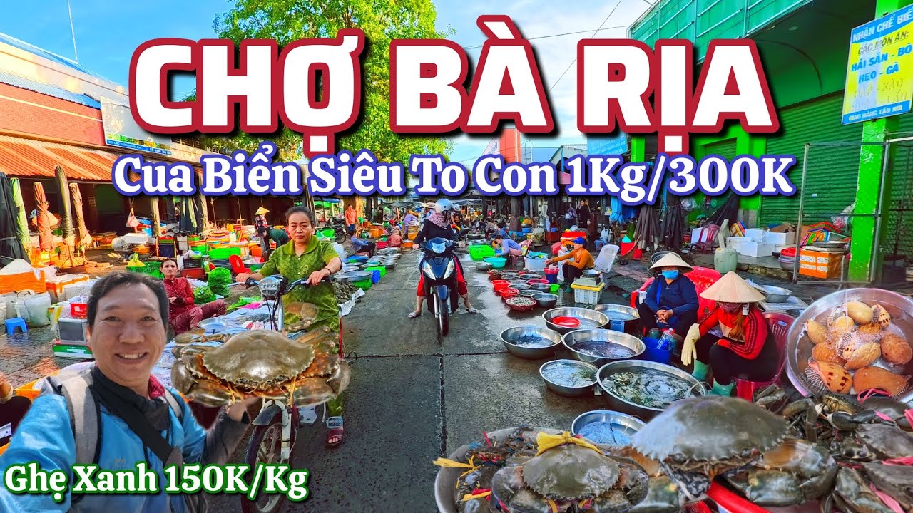 Chợ Bà Rịa Vũng Tàu - Cua Biển Siêu To Con 1 Kg giá 300K.