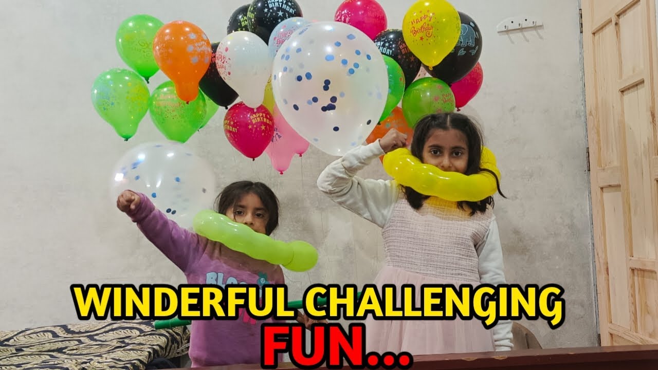 Kids Balloon Pop Challenge 🎈😂 | Super Funny & Cute Family Fun Video | Must Watch!