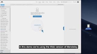 Adding PDF articles to your Mendeley library