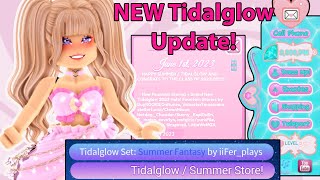 NEW TIDALGLOW Update Out Now New Halo, New Seasons, New Shop And More Royale High Summer Update