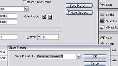 Save a Document as a Preset in InDesign CS3