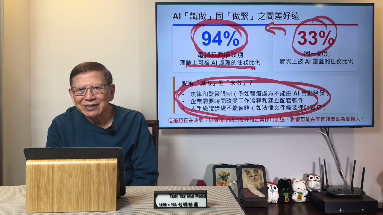 搵工必睇！ AI會否搶走你工作？ 有哪些工屬高危或較安全？ AI可取代真人工種的佔比或速率又係點？《蕭若元：蕭氏新聞台》2026-03-09