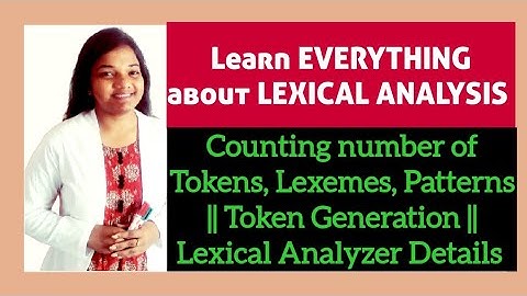 Lexical Analysis in Compiler Design in HINDI | Count number of Tokens Patterns & Lexemes in Compiler