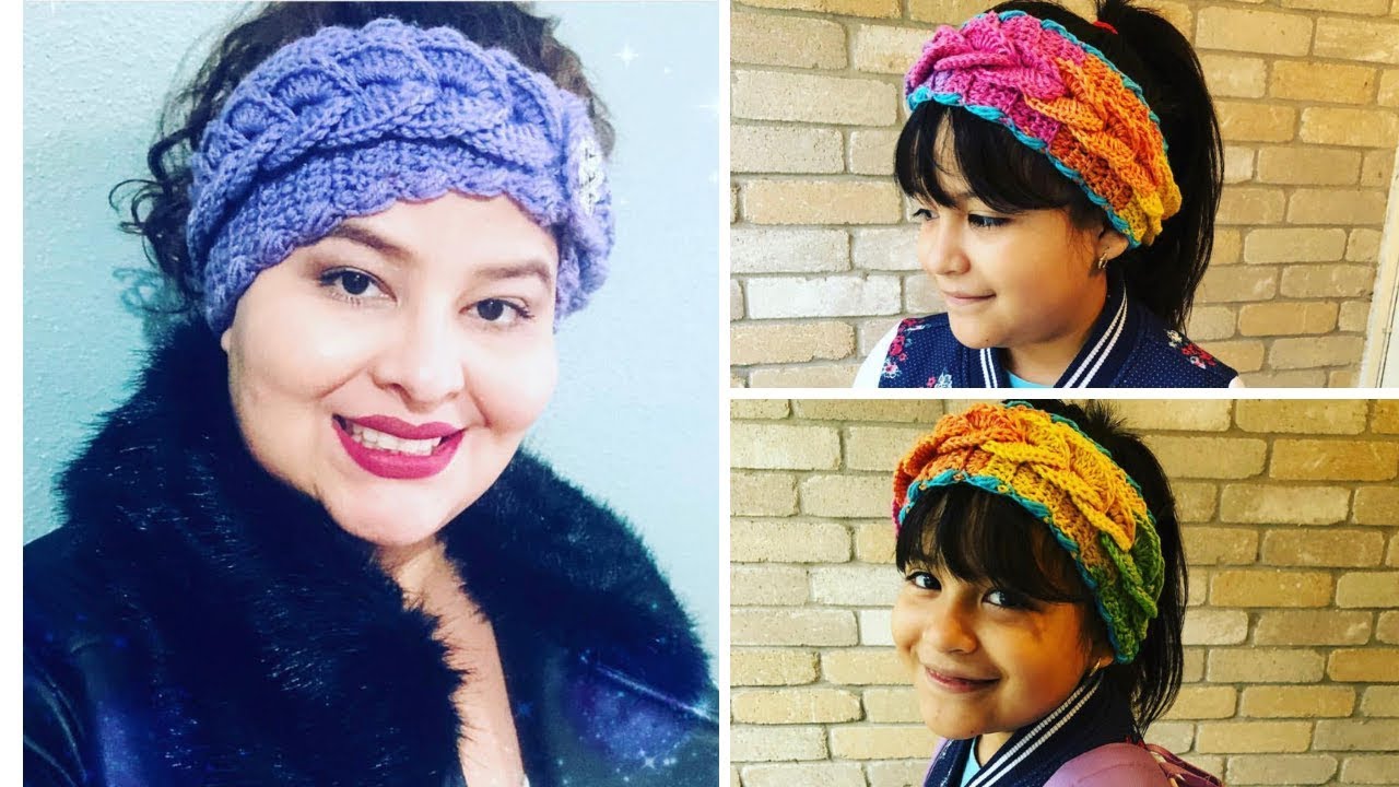 Handmade • Crochet • Set of 2 Braided Headbands • Gray • Brown • Spring … maxresdefault.jpg main image 2