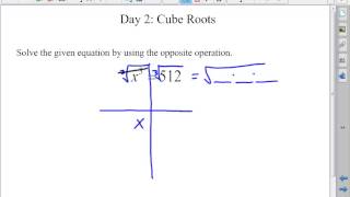 Solving Cube Root Equations
