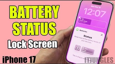 How To Add Batteries Widget On iPhone 17 Lock Screen Fast!