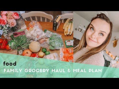 GROCERY HAUL & MEAL PLAN FOR A FAMILY OF 5 - JANUARY 2019