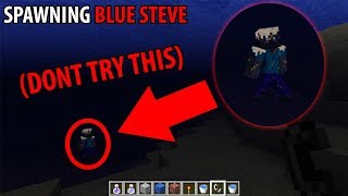 What Happens When You Spawn Blue Steve In Minecraft? Do Not Attempt