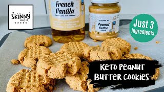 3 Ingredient Keto Peanut Butter Cookies