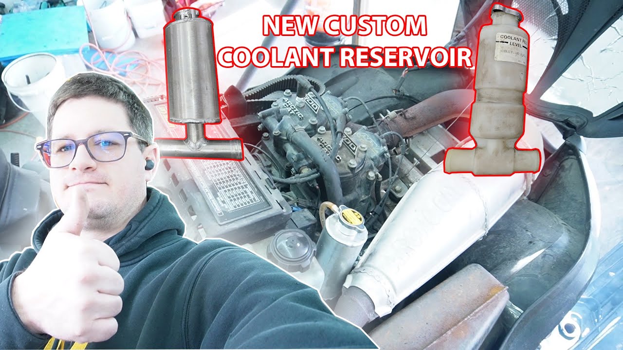 2001 ARCTIC CAT MOUNTAIN CAT 800 GETS A NEW CUSTOM COOLANT RESERVOIR!