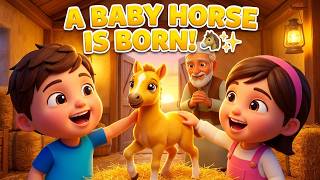 New Life on the Farm! Meet the Baby Horse! screenshot 1