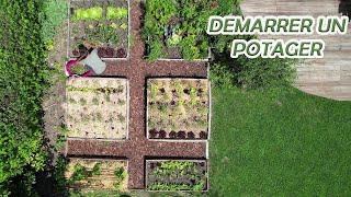 Fabriquer des carrés potagers et débuter les premières cultures