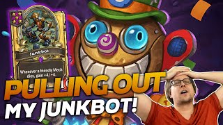 Pulling Out My Junkbot On Stream! | Hearthstone Battlegrounds | Savjz