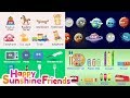 Kids learning lesson kitchen, stationery and planet | Educational video for kids