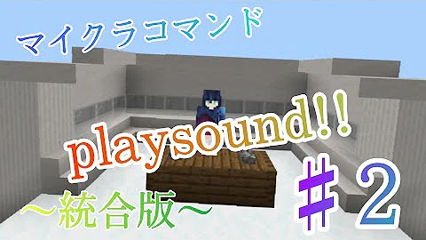 マイクラコマンドplaysound