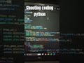 python coding design in vs code #shortvideo