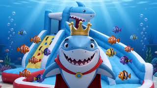 Shark Inflatable Water Castle | Underwater World Summer Fun for Kids!