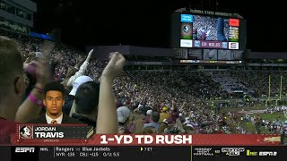 Jordan Travis 1 Inch TD | Miami vs. Florida State | CFB