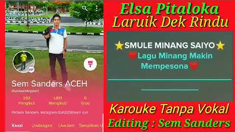 ELSA PITALOKA LARUIK DEK RINDU KAROUKE+LIRIK