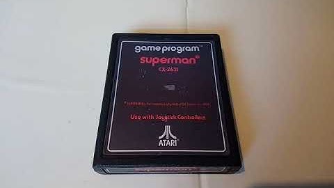 SUPERMAN Atari 2600 Video Computer System Game Program Cartridge PAL Region Version 29.01.20