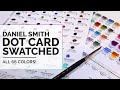 DANIEL SMITH Watercolor Dot Card - ALL 66 COLORS Swatched