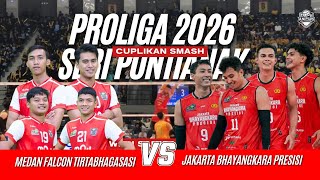 CUPLIKAN AKSI SMASH PROLIGA 2026 🔥 JAKARTA BHAYANGKARA PRESISI VS MEDAN FALCON SET 1