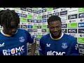 Ainsley Maitland-Niles reacts to scoring Everton's DRAMATIC late equaliser vs Man Utd