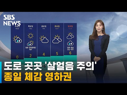 [날씨] 어제 내린 눈, 도로 살얼음 주의…종일 체감 '영하' / SBS