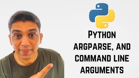 Python argparse, and command line arguments