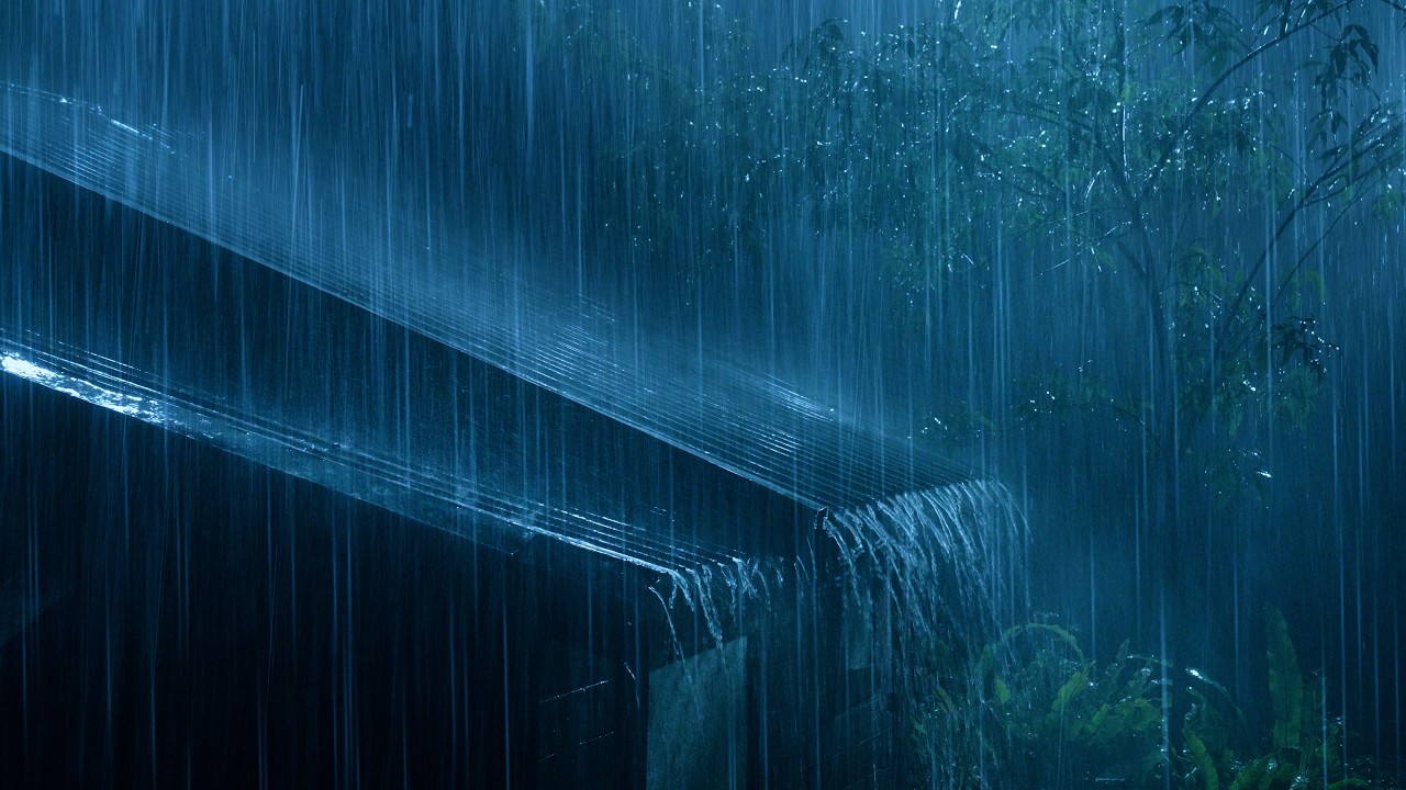 (No Ads) Heavy Rain & Thunder on Metal Roof | Deep Sleep Sounds to Relax Your Mind