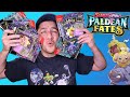 Pokemon hits are batched  paldean fates sticker collection opening