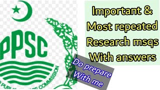 research mcqs with answers |most repeated research mcqs in ppsc and nts exams