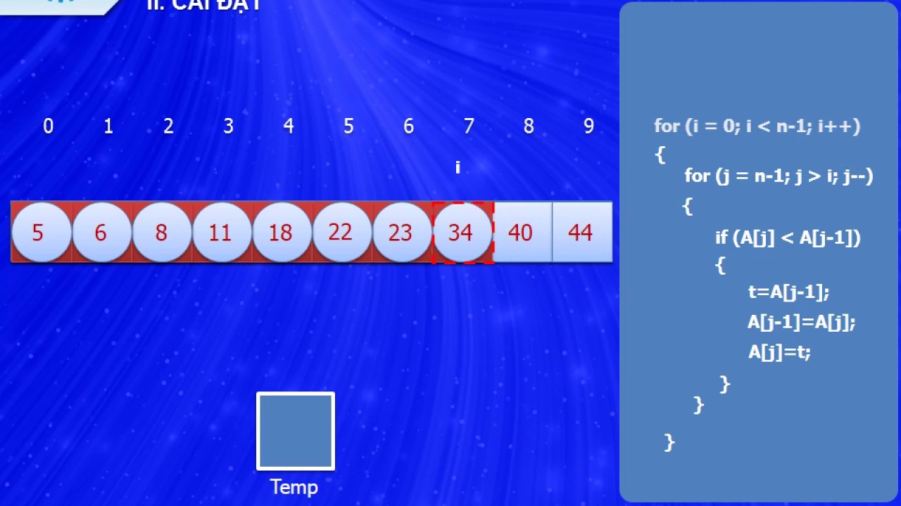 C u tr c d li u v gi i thu t bubble sort s p x p n i b t youtube