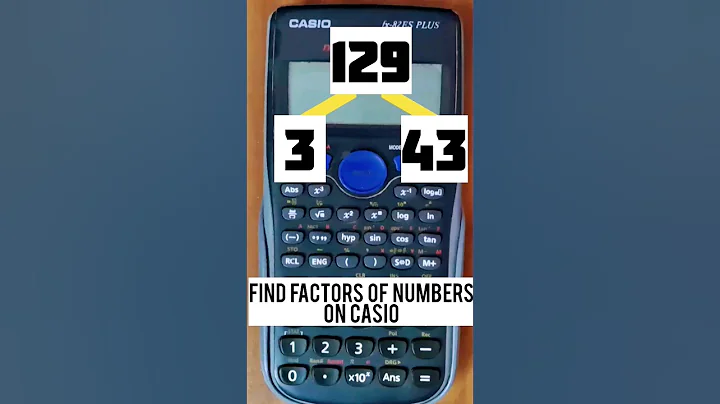 FACTORS OF ANY NUMBER 😱😱 Get In seconds ✌️ #calculator #casio #casiotricks