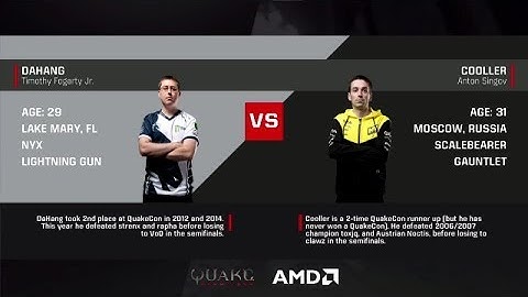 DaHanG vs Cooller | QC 1on1 QWC QuakeCon 2017 [3rd Place]