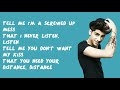 Tell Me A Lie - One Direction (Lyrics)