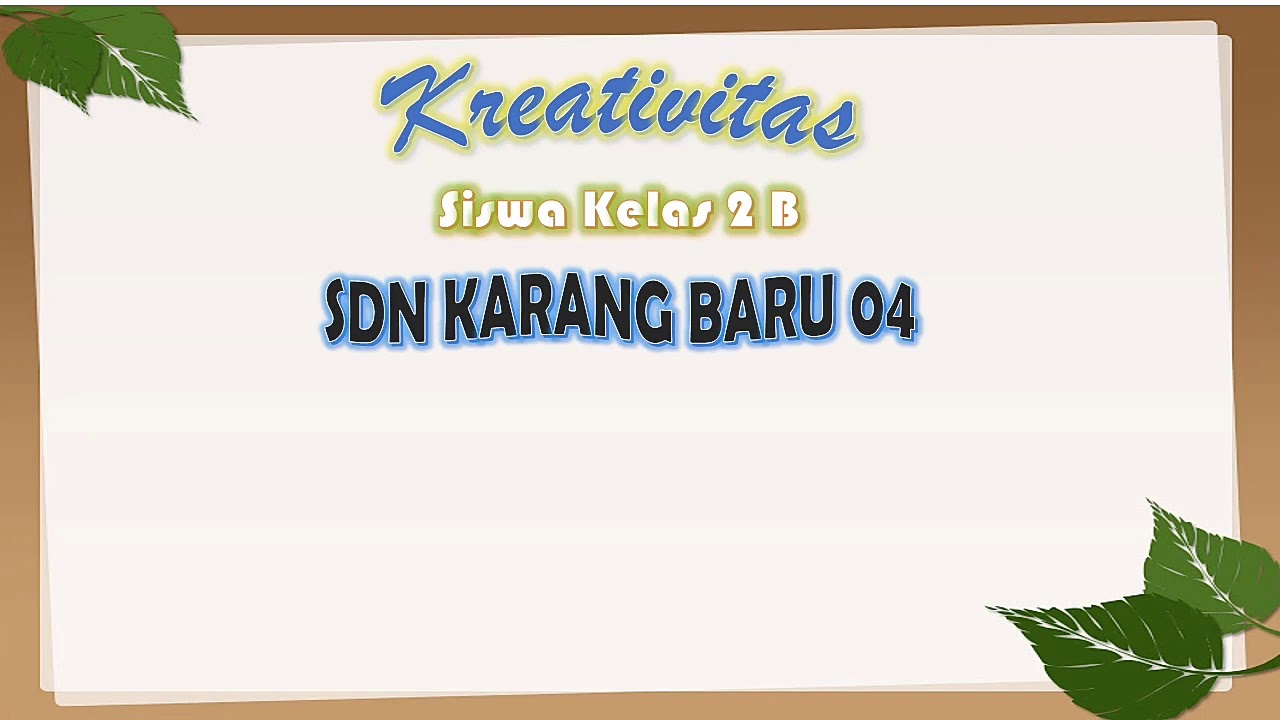 Kartu Ucapan Dari Biji Bijian Karya Siswa Kelas 2b Youtube