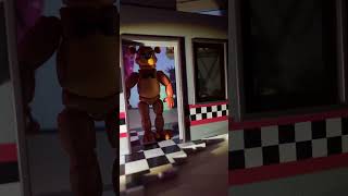 FNaF 1 Freddy and Foxy Jumpscares #fnaf #stopmotion #shorts
